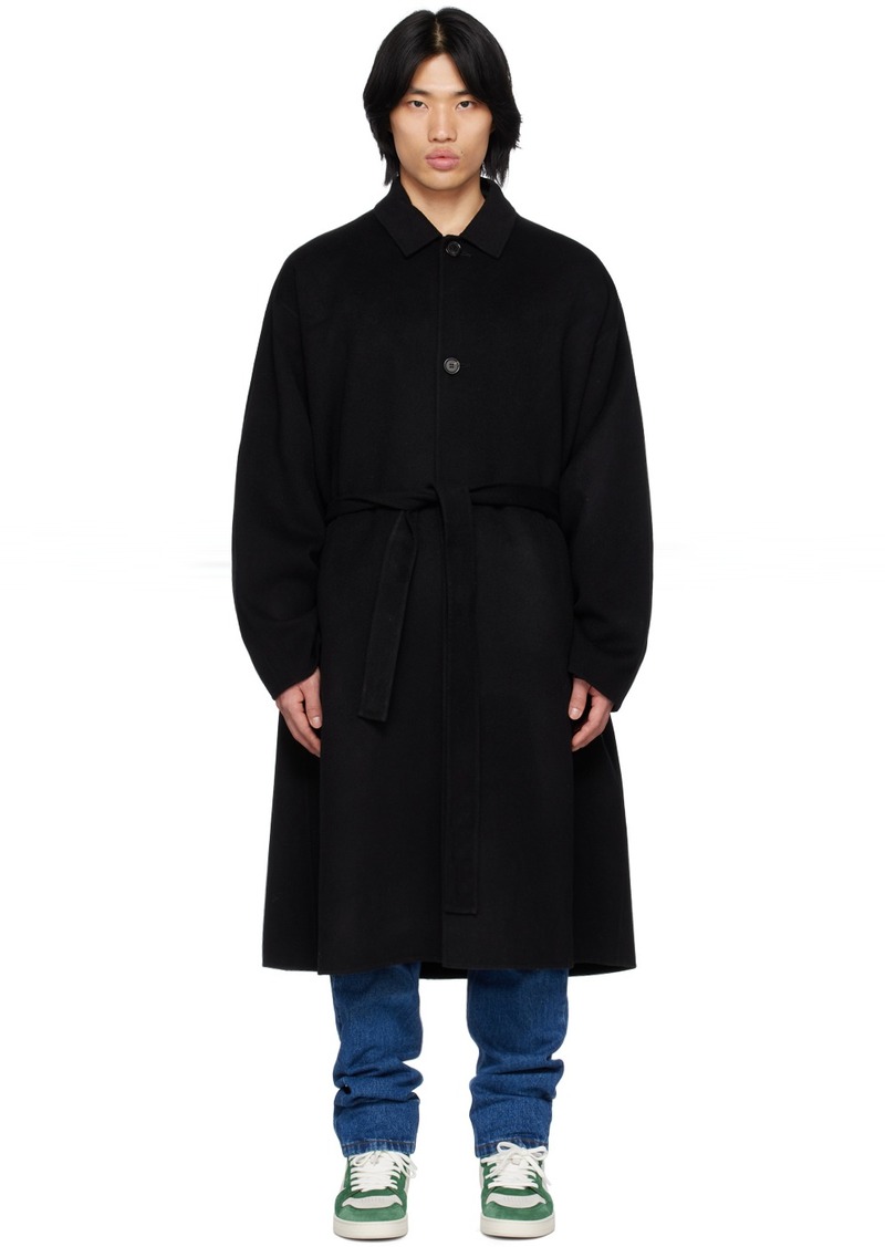 Acne Studios Black Belted Coat