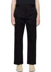 Acne Studios Black Four-Pocket Trousers