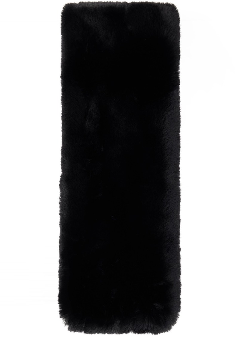 Acne Studios Black Furry Scarf