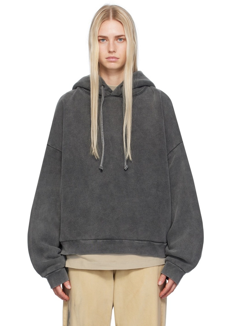 Acne Studios Black Garment-Dyed Hoodie