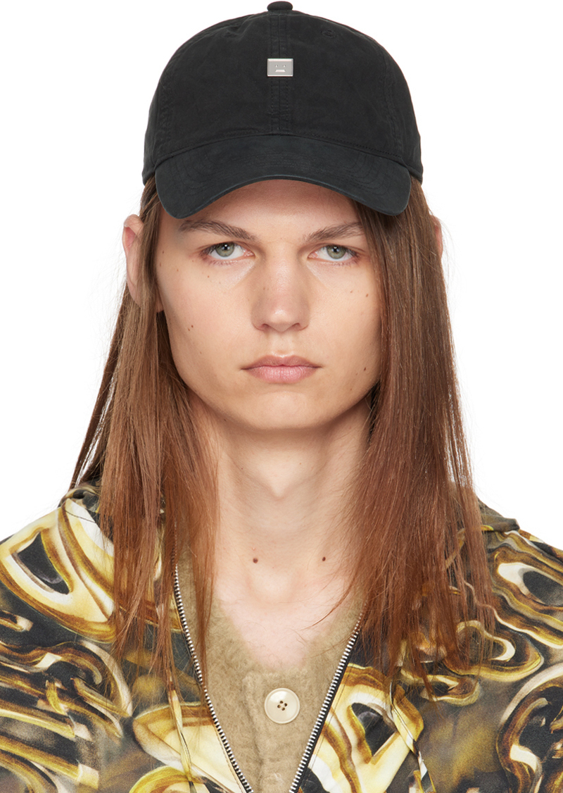 Acne Studios Black Metal Logo Cap