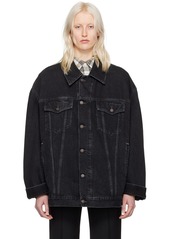 Acne Studios Black Oversized Denim Jacket