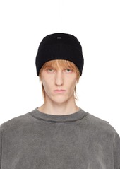 Acne Studios Black Patch Beanie