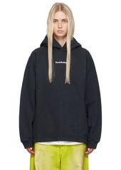 Acne Studios Black Printed Hoodie