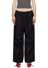 Acne Studios Black Relaxed-Fit Trousers