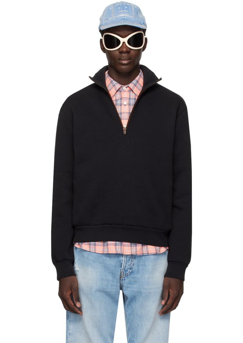 Acne Studios Black Zip Sweater