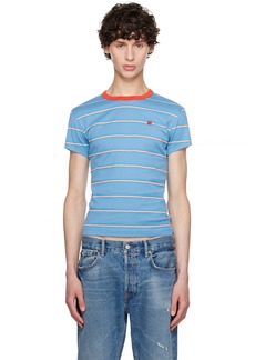 Acne Studios Blue & Orange Striped T-Shirt