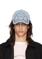 Acne Studios Blue Printed Logo Cap