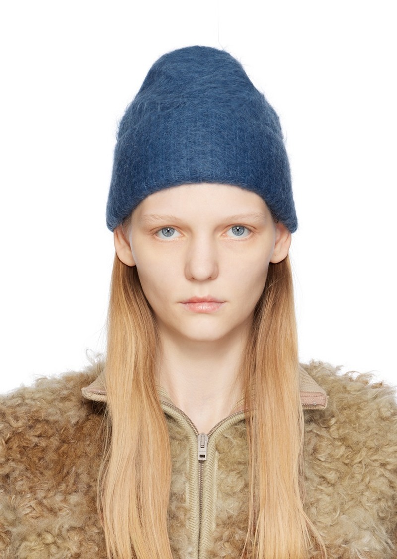 Acne Studios Blue Wool Beanie