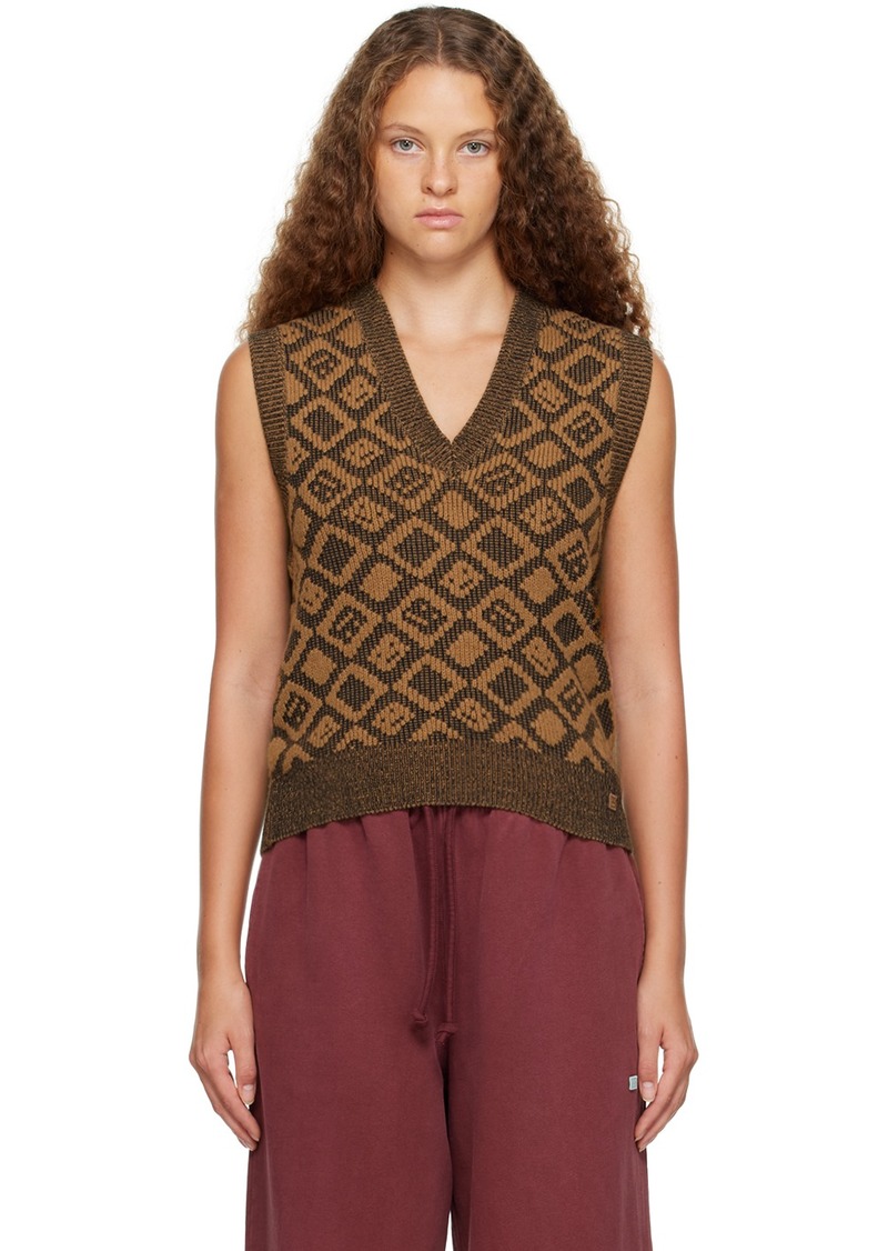 Acne Studios Brown & Black Graphic Vest