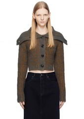 Acne Studios Brown & Gray Chunky Cardigan