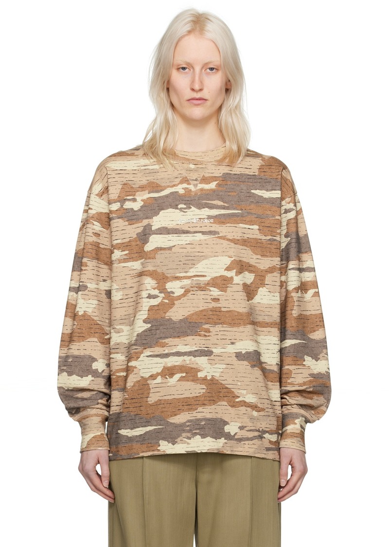 Acne Studios Brown Camouflage Sweatshirt