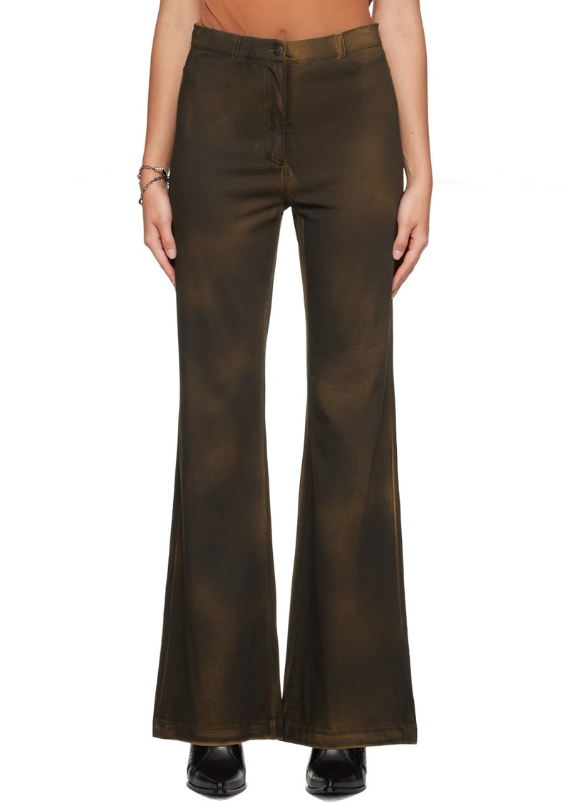 Acne Studios Brown Dyed Trousers