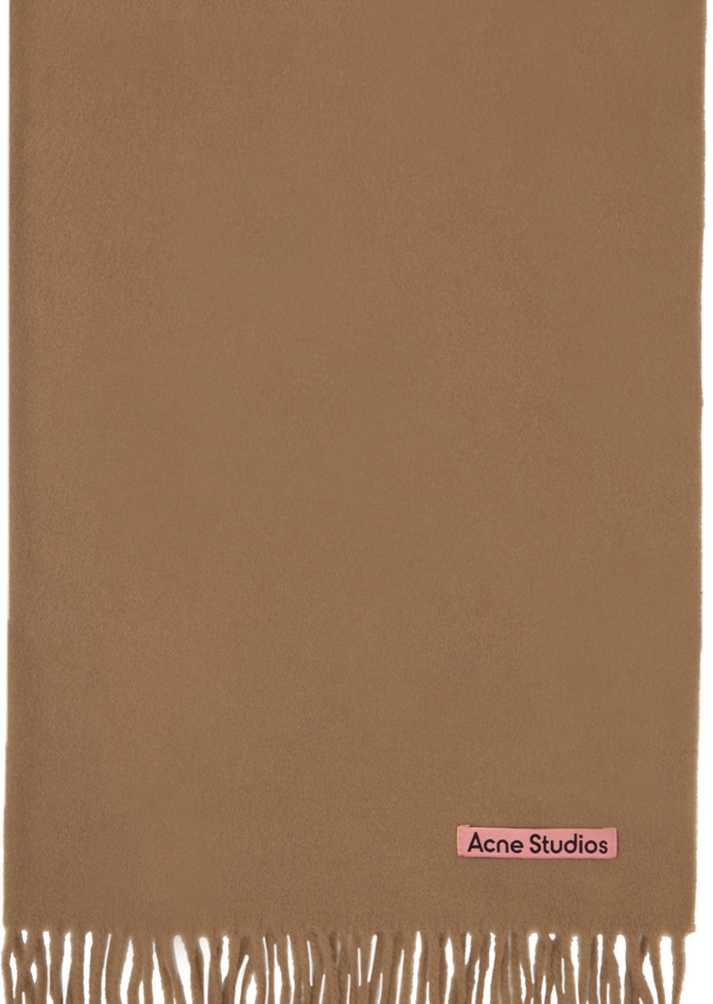 Acne Studios Brown Fringe Scarf