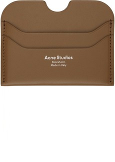 Acne Studios Brown Leather Card Holder