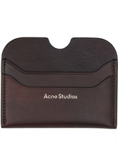 Acne Studios Brown Leather Card Holder