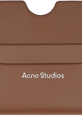 Acne Studios Brown Leather Card Holder