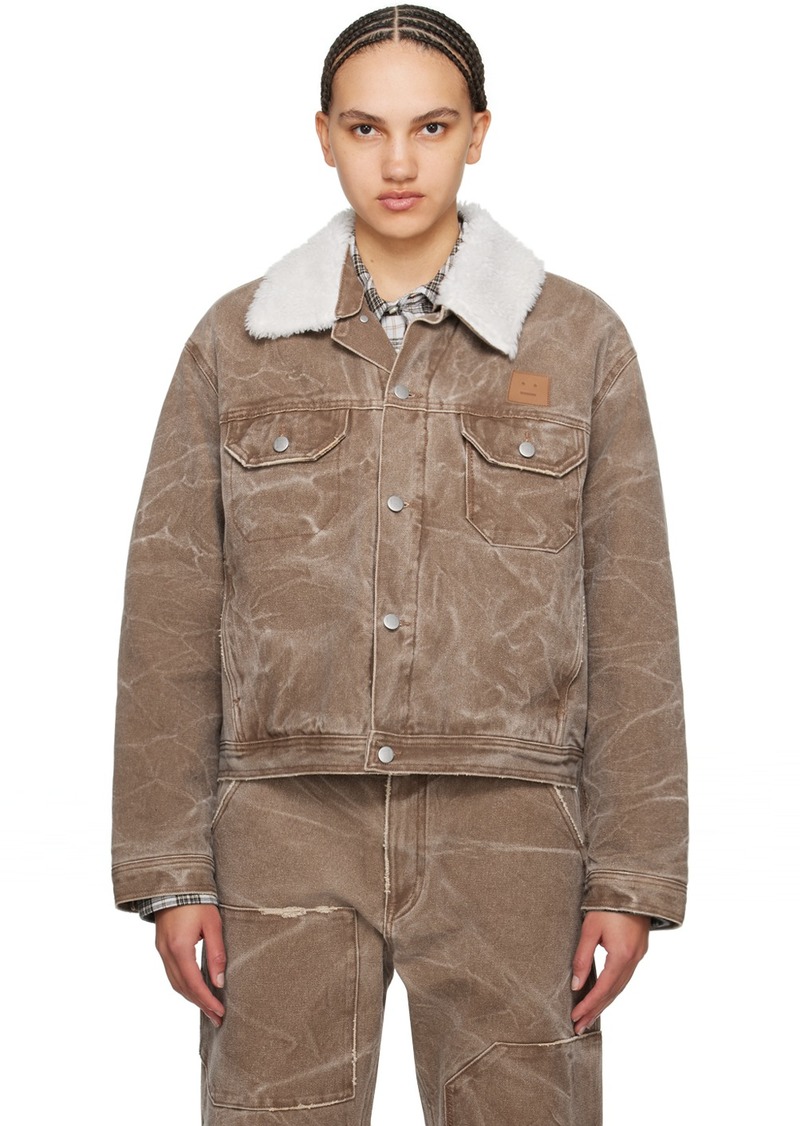 Acne Studios Brown Padded Jacket