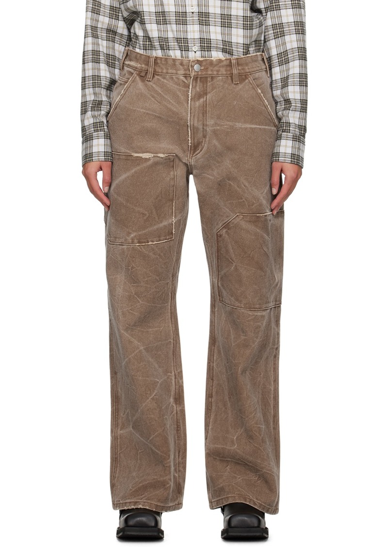 Acne Studios Brown Patch Jeans
