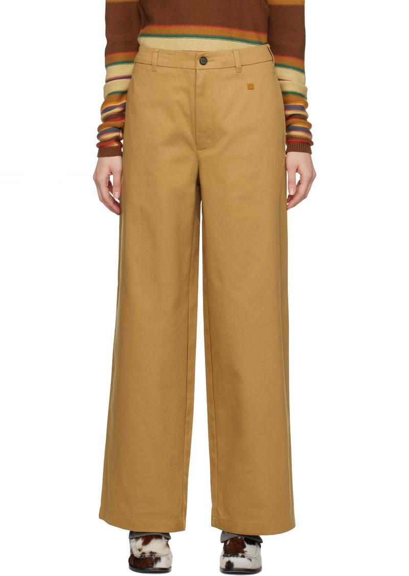 Acne Studios Brown Wide-Leg Trousers