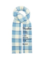 Acne Studios Cassiar Narrow New checked wool scarf