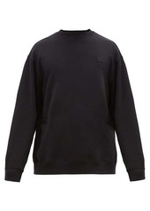 Acne Studios Forba Face-appliqué cotton-jersey sweatshirt