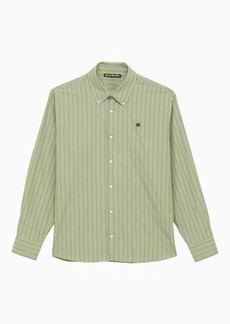 Acne Studios Classic bright green/dark striped shirt