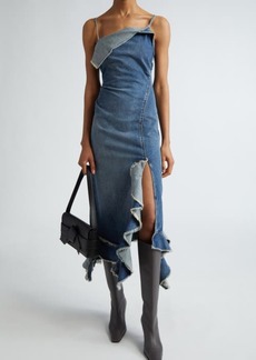 Acne Studios Delouise Detroit Denim Midi Dress
