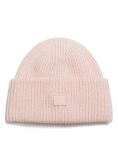 Acne Studios Face Patch Rib Wool Beanie