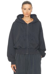 Acne Studios Felly Gothic Logo Zip Up Hoodie