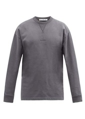 Acne Studios Fin logo-print cotton-jersey sweatshirt