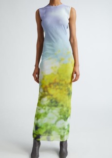 Acne Studios Flora Blurry Landscape Maxi Dress