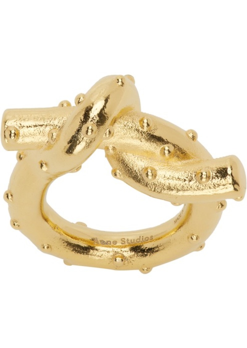 Acne Studios Gold Axelia Ring