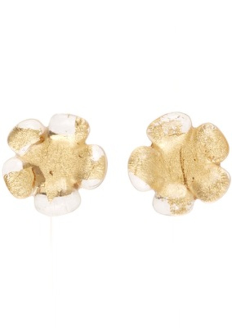 Acne Studios Gold Flower Earrings