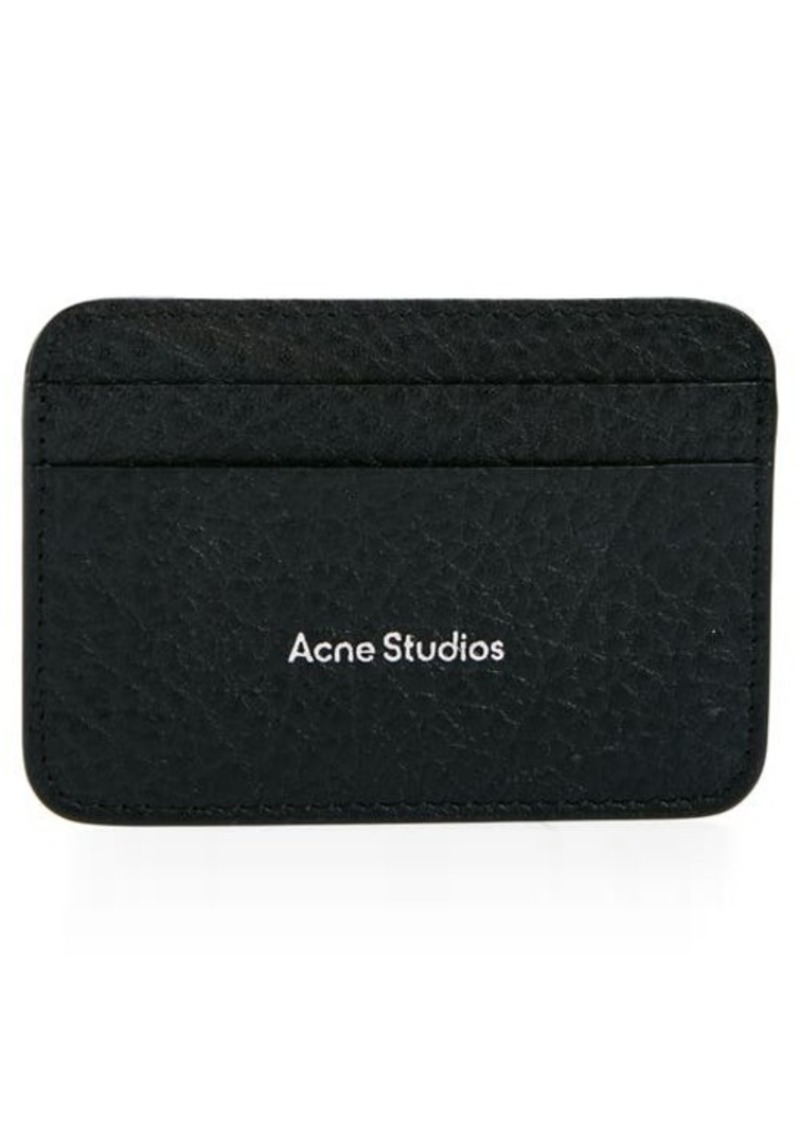 Acne Studios Grained Leather Card Holder