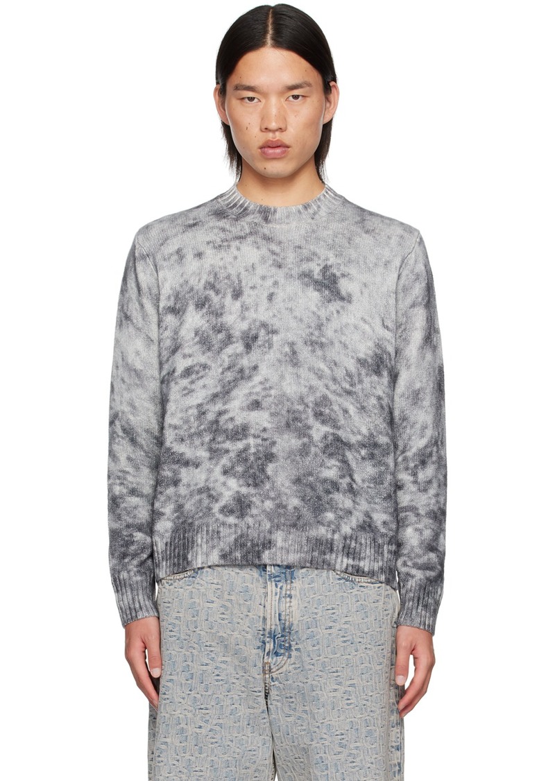 Acne Studios Gray Acid Print Sweater