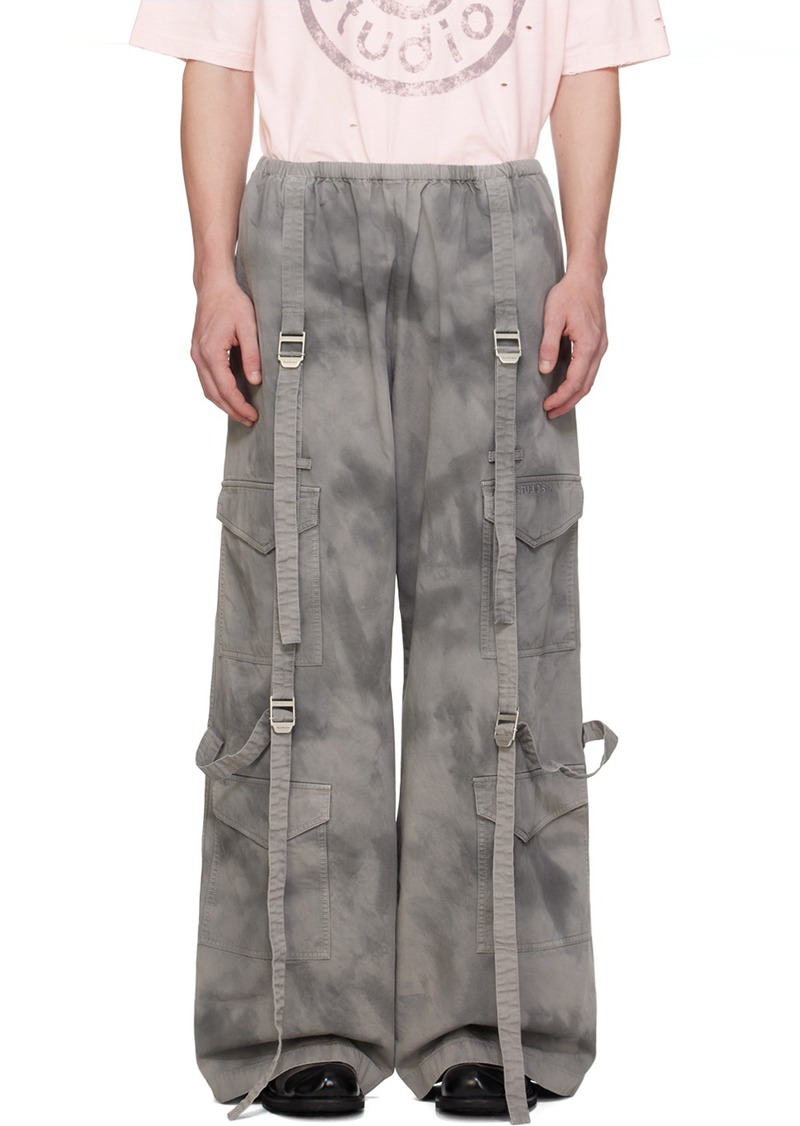 Acne Studios Gray Cinch Cargo Pants