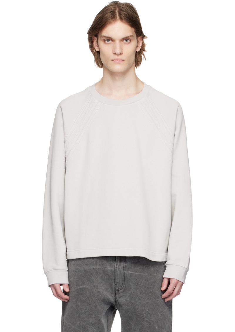 Acne Studios Gray Embossed Sweatshirt