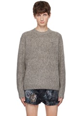 Acne Studios Gray Embroidered Sweater