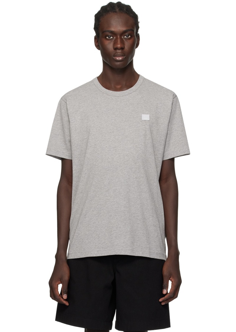 Acne Studios Gray Embroidered T-Shirt
