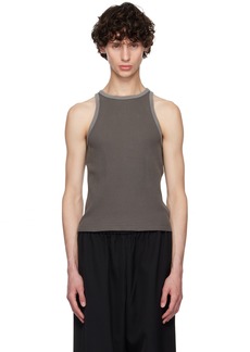 Acne Studios Gray Fitted Garment-Dyed Tank Top