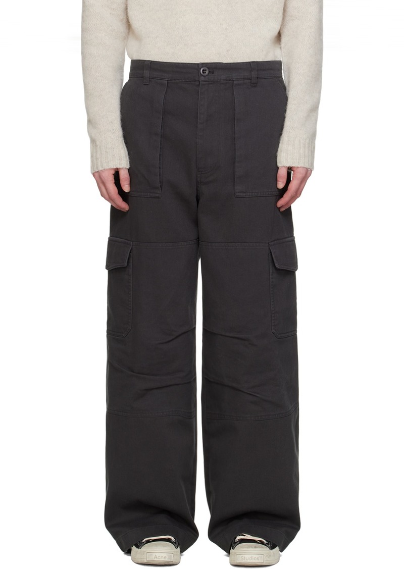 Acne Studios Gray Flap Pocket Cargo Pants