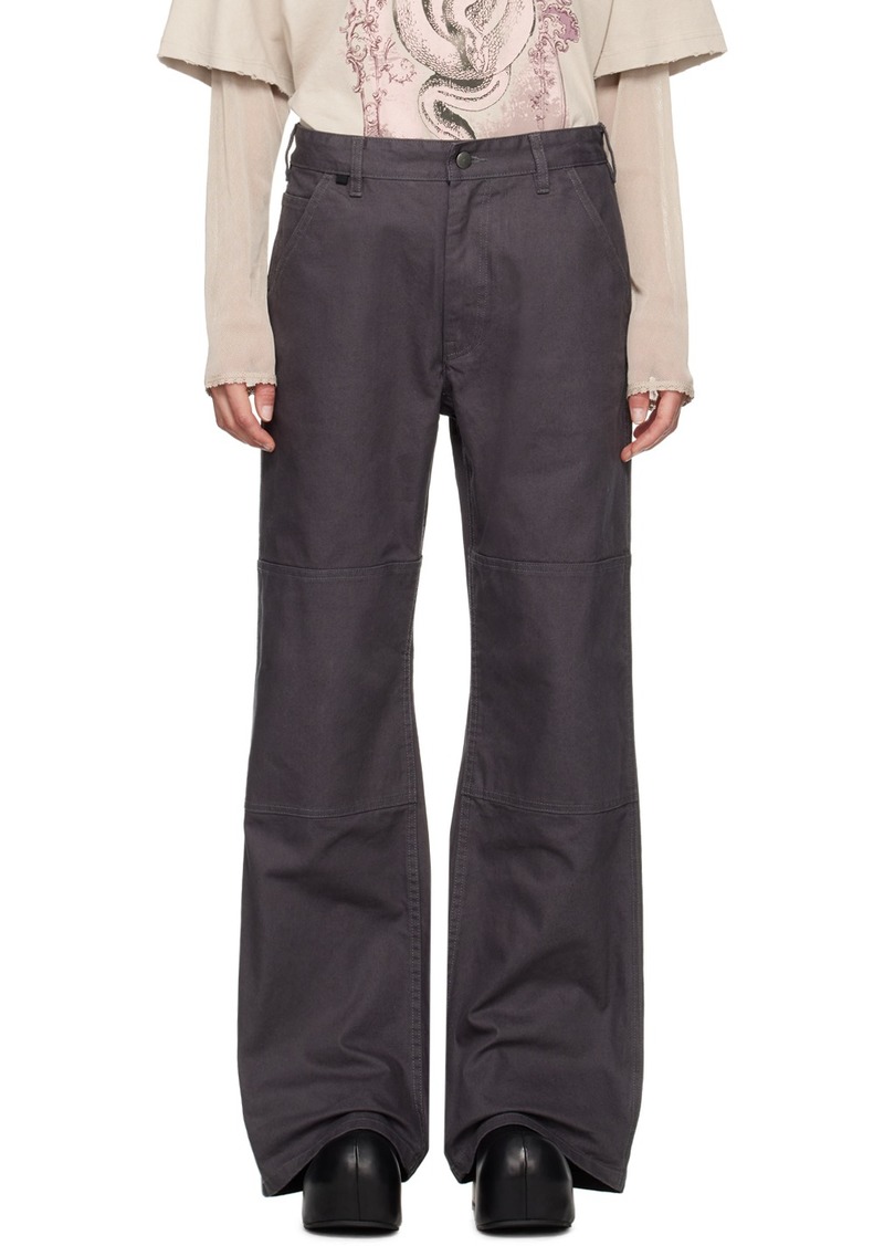 Acne Studios Gray Knee Patch Trousers