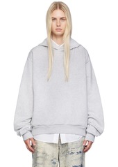 Acne Studios Gray Printed Hoodie