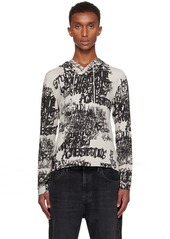 Acne Studios Gray Printed Hoodie