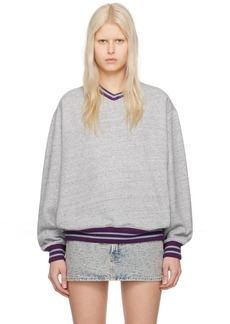 Acne Studios Gray Relaxed-Fit Sweatshirt