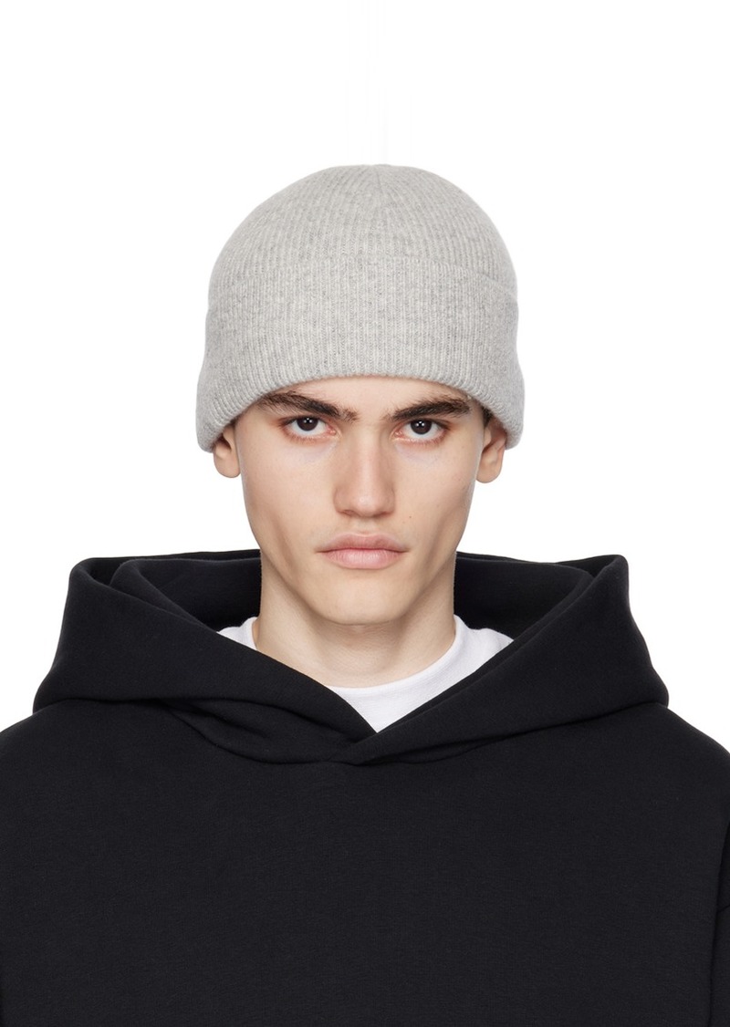 Acne Studios Gray Ribbed Beanie