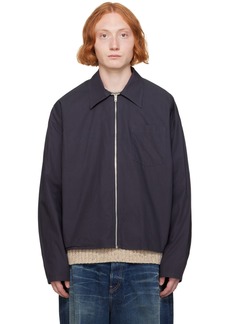 Acne Studios Gray Zip Shirt