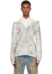 Acne Studios Gray Zippered Dyed Hoodie