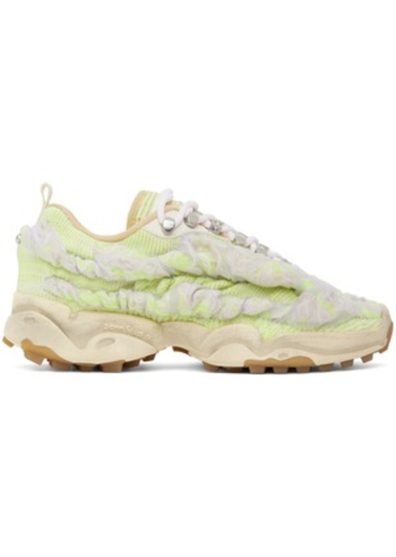 Acne Studios Green & Off-White Bubba Sneakers